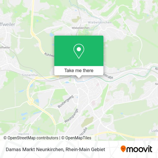 Карта Damas Markt Neunkirchen