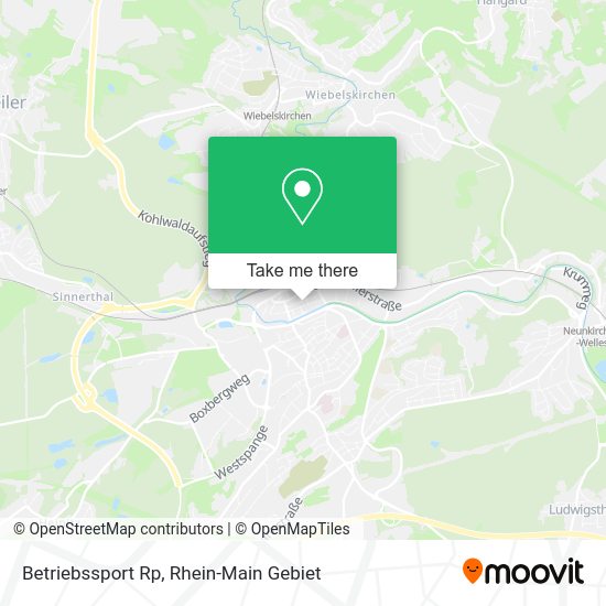 Карта Betriebssport Rp