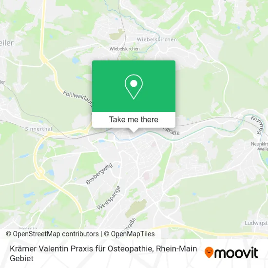 Карта Krämer Valentin Praxis für Osteopathie