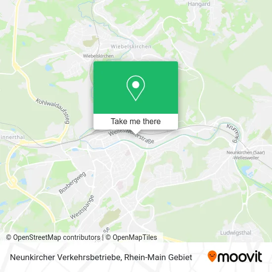 Карта Neunkircher Verkehrsbetriebe