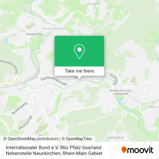 Карта Internationaler Bund e.V. Bbz Pfalz-Saarland Nebenstelle Neunkirchen