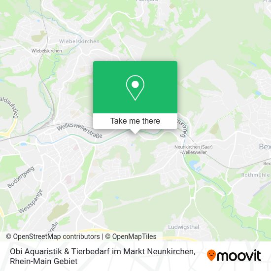 Карта Obi Aquaristik & Tierbedarf im Markt Neunkirchen