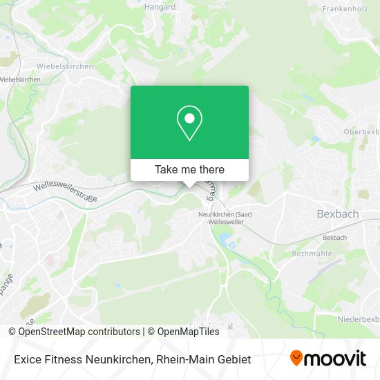 Карта Exice Fitness Neunkirchen