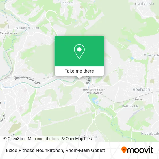 Карта Exice Fitness Neunkirchen