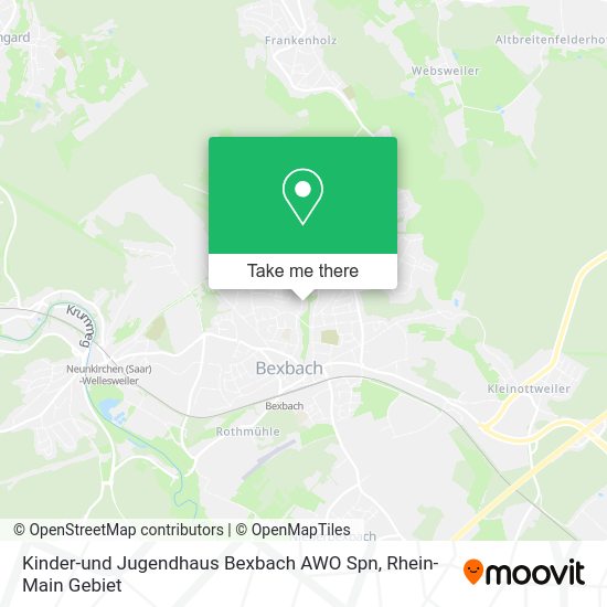 Карта Kinder-und Jugendhaus Bexbach AWO Spn
