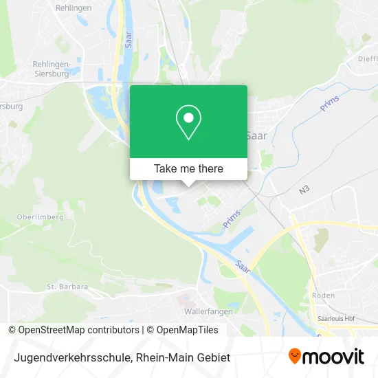 Карта Jugendverkehrsschule
