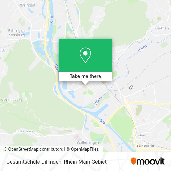 Карта Gesamtschule Dillingen