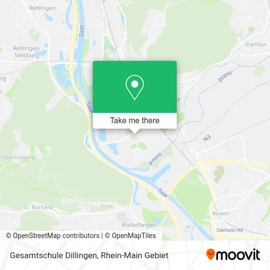 Карта Gesamtschule Dillingen