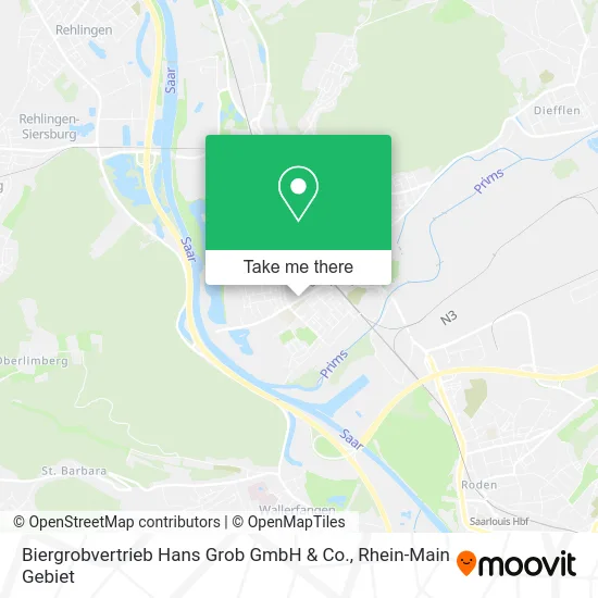 Карта Biergrobvertrieb Hans Grob GmbH & Co.