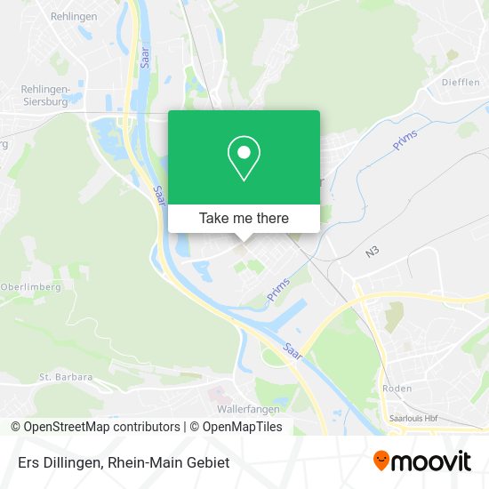 Карта Ers Dillingen