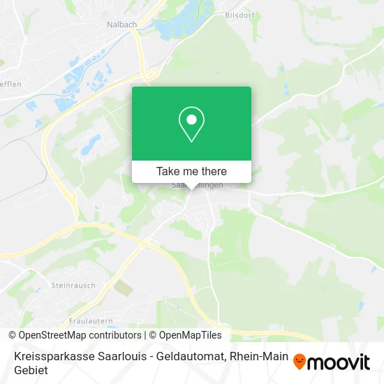 Карта Kreissparkasse Saarlouis - Geldautomat