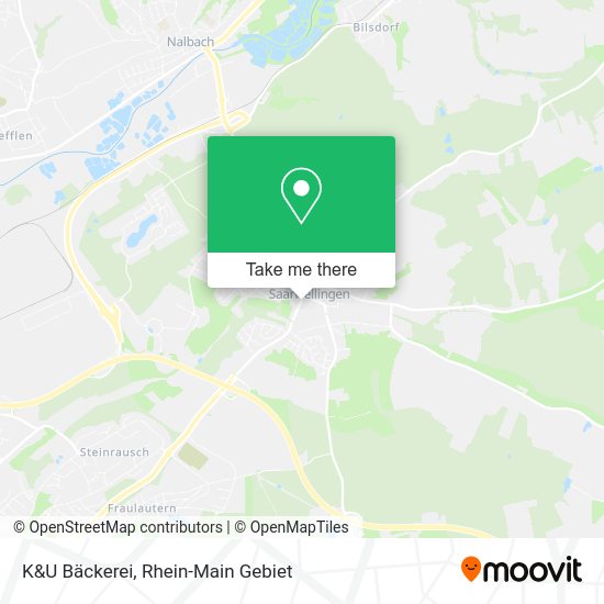 Карта K&U Bäckerei