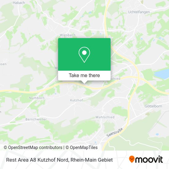 Карта Rest Area A8 Kutzhof Nord