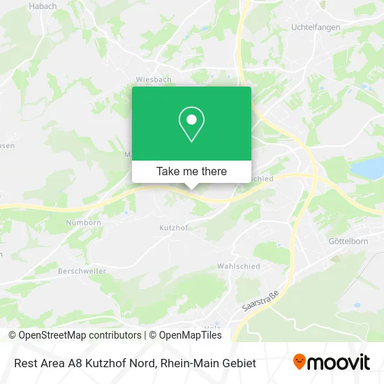Карта Rest Area A8 Kutzhof Nord