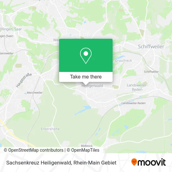 Карта Sachsenkreuz Heiligenwald