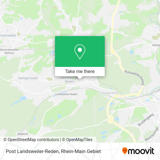 Карта Post Landsweiler-Reden