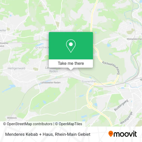 Карта Menderes Kebab + Haus