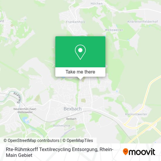 Карта Rte-Rühmkorff Textilrecycling Entsorgung