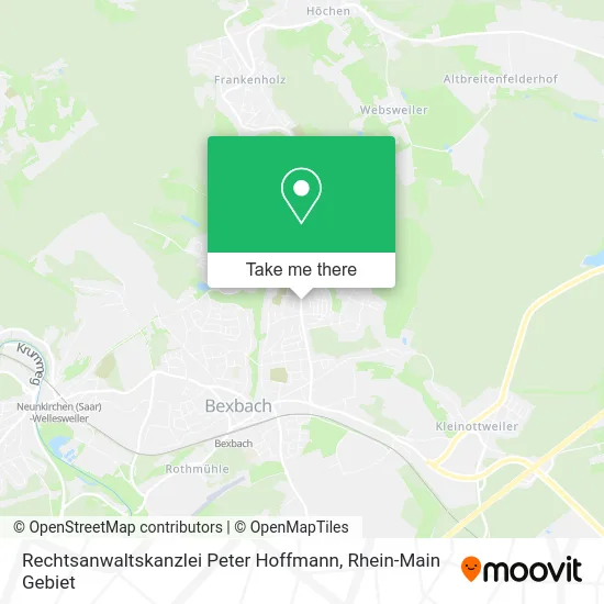 Карта Rechtsanwaltskanzlei Peter Hoffmann