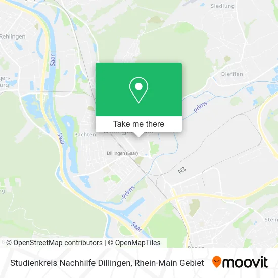 Карта Studienkreis Nachhilfe Dillingen