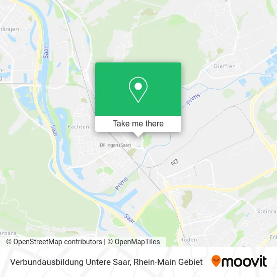 Карта Verbundausbildung Untere Saar