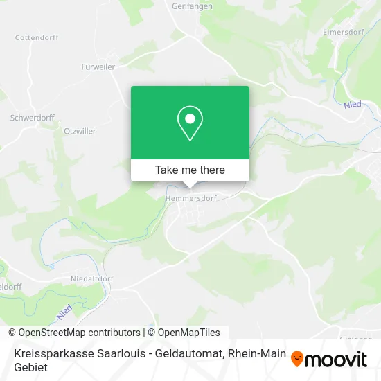Карта Kreissparkasse Saarlouis - Geldautomat
