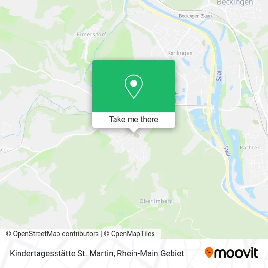Карта Kindertagesstätte St. Martin