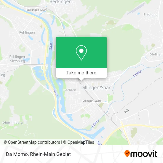 Карта Da Momo