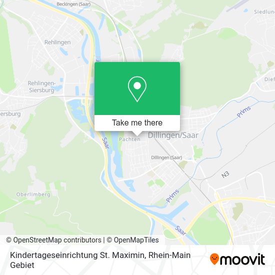 Карта Kindertageseinrichtung St. Maximin
