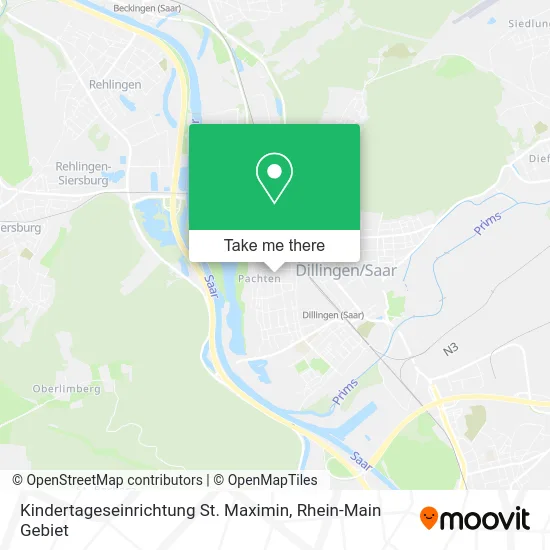 Карта Kindertageseinrichtung St. Maximin