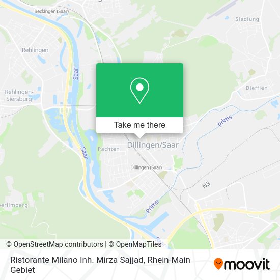 Карта Ristorante Milano Inh. Mirza Sajjad