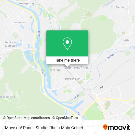 Карта Move on! Dance Studio