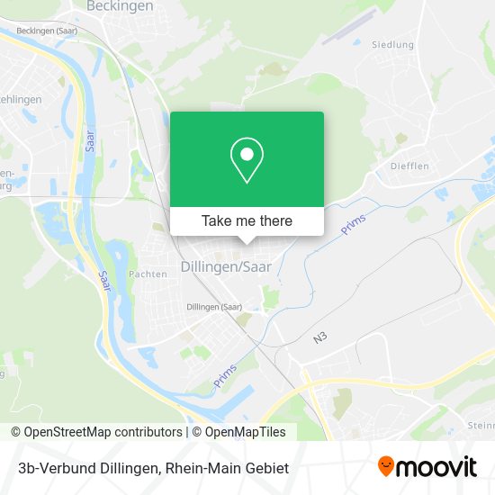 Карта 3b-Verbund Dillingen