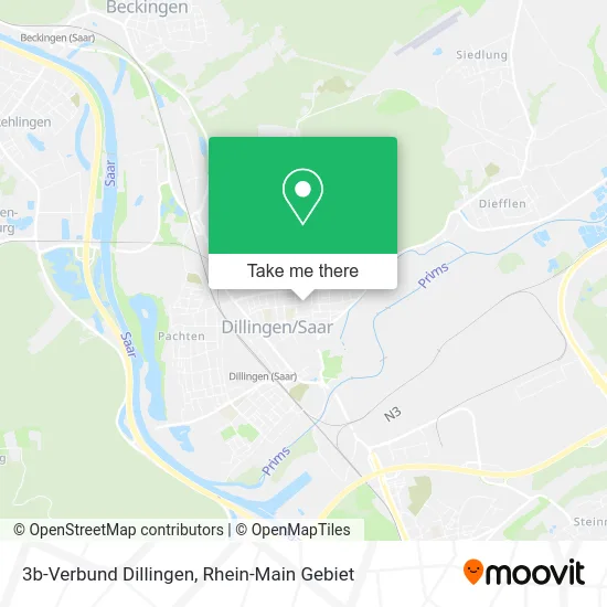 Карта 3b-Verbund Dillingen