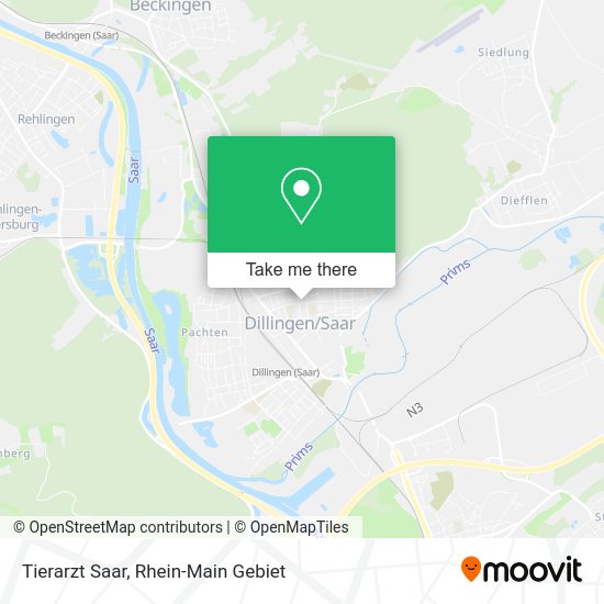 Карта Tierarzt Saar