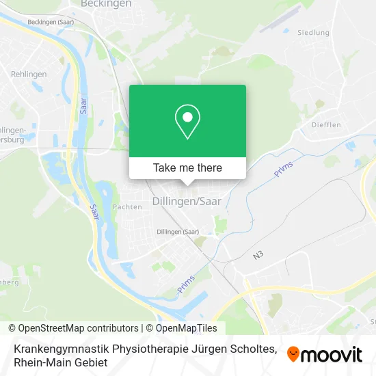 Карта Krankengymnastik Physiotherapie Jürgen Scholtes