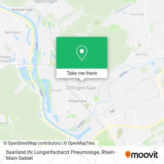 Карта Saarland Ihr Lungenfacharzt Pneumologe