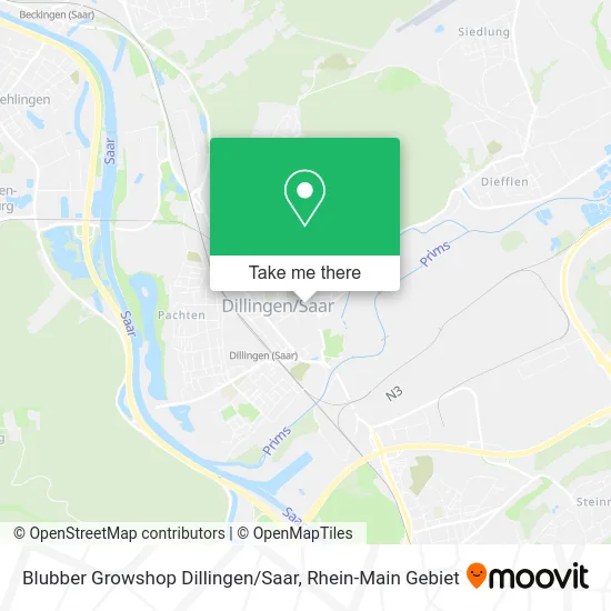 Карта Blubber Growshop Dillingen / Saar
