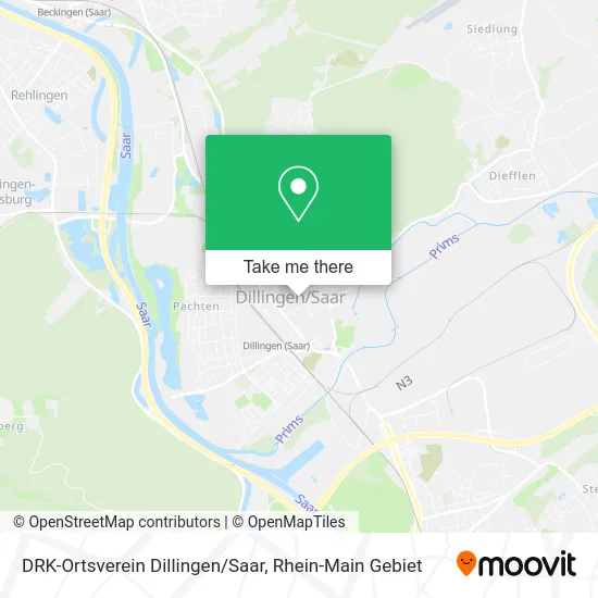 Карта DRK-Ortsverein Dillingen/Saar