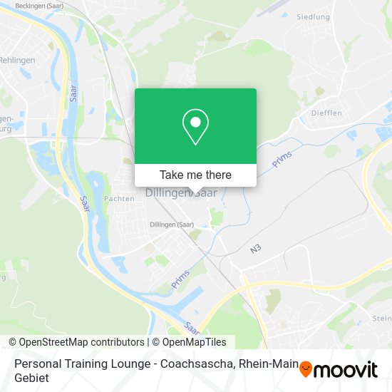Карта Personal Training Lounge - Coachsascha