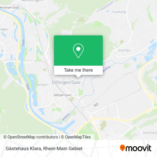 Карта Gästehaus Klara