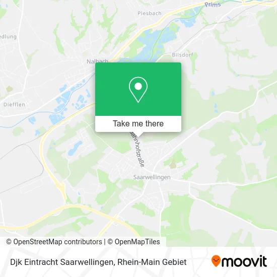 Карта Djk Eintracht Saarwellingen
