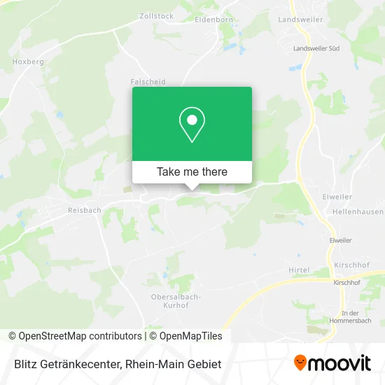 Карта Blitz Getränkecenter