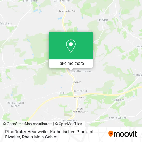 Карта Pfarrämter Heusweiler Katholisches Pfarramt Eiweiler