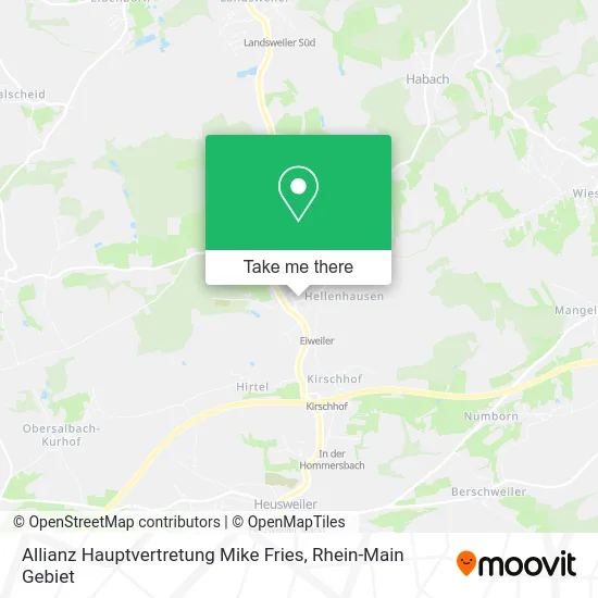 Карта Allianz Hauptvertretung Mike Fries