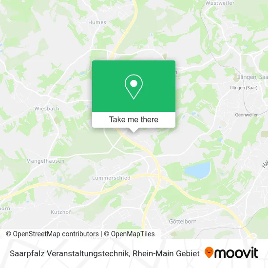 Карта Saarpfalz Veranstaltungstechnik