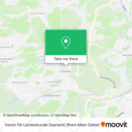 Карта Verein für Landeskunde Saarland