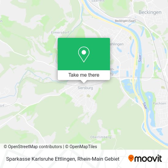Карта Sparkasse Karlsruhe Ettlingen