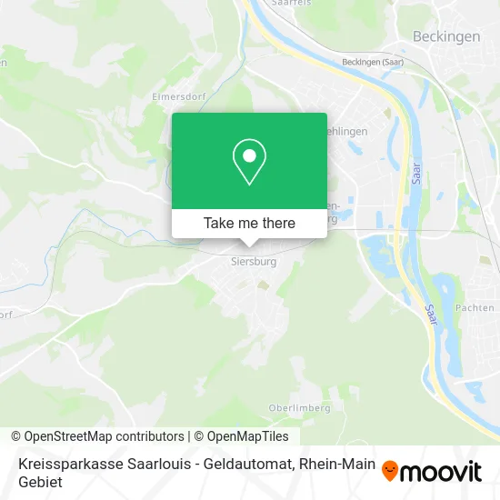 Карта Kreissparkasse Saarlouis - Geldautomat