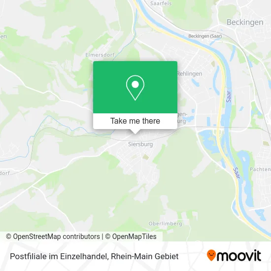 Карта Postfiliale im Einzelhandel